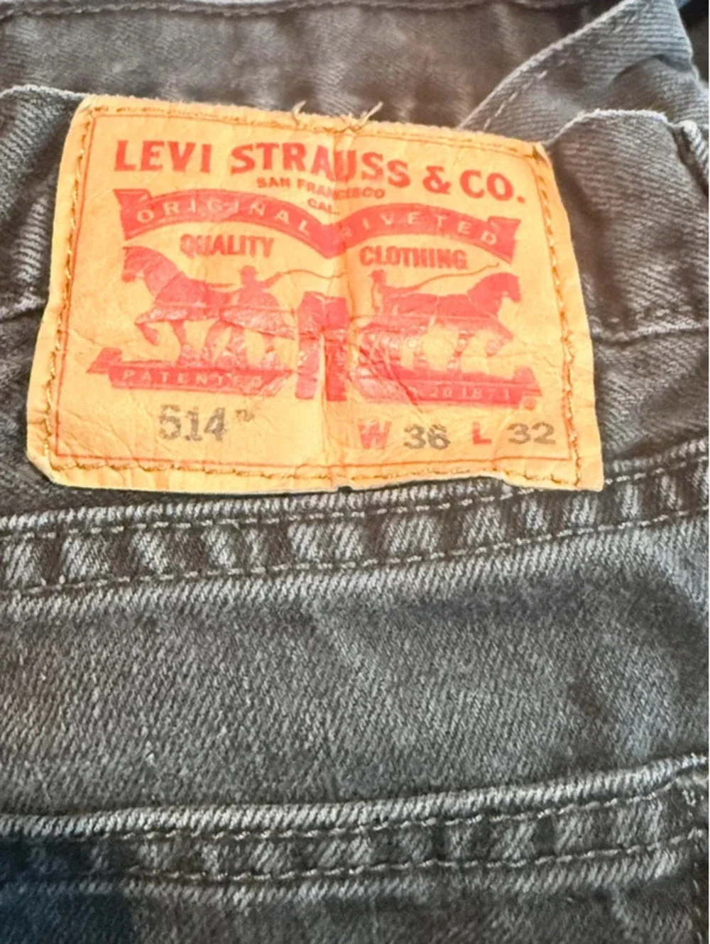 Levi’s 514 Men’s Straight Fit Jeans Size 36x32 1377
